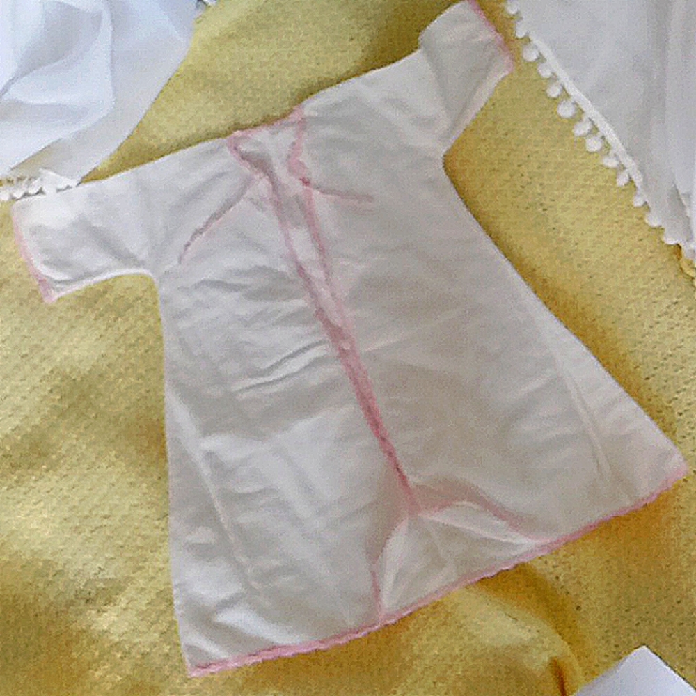 Handmade cotton flannel, after bath robe for baby.